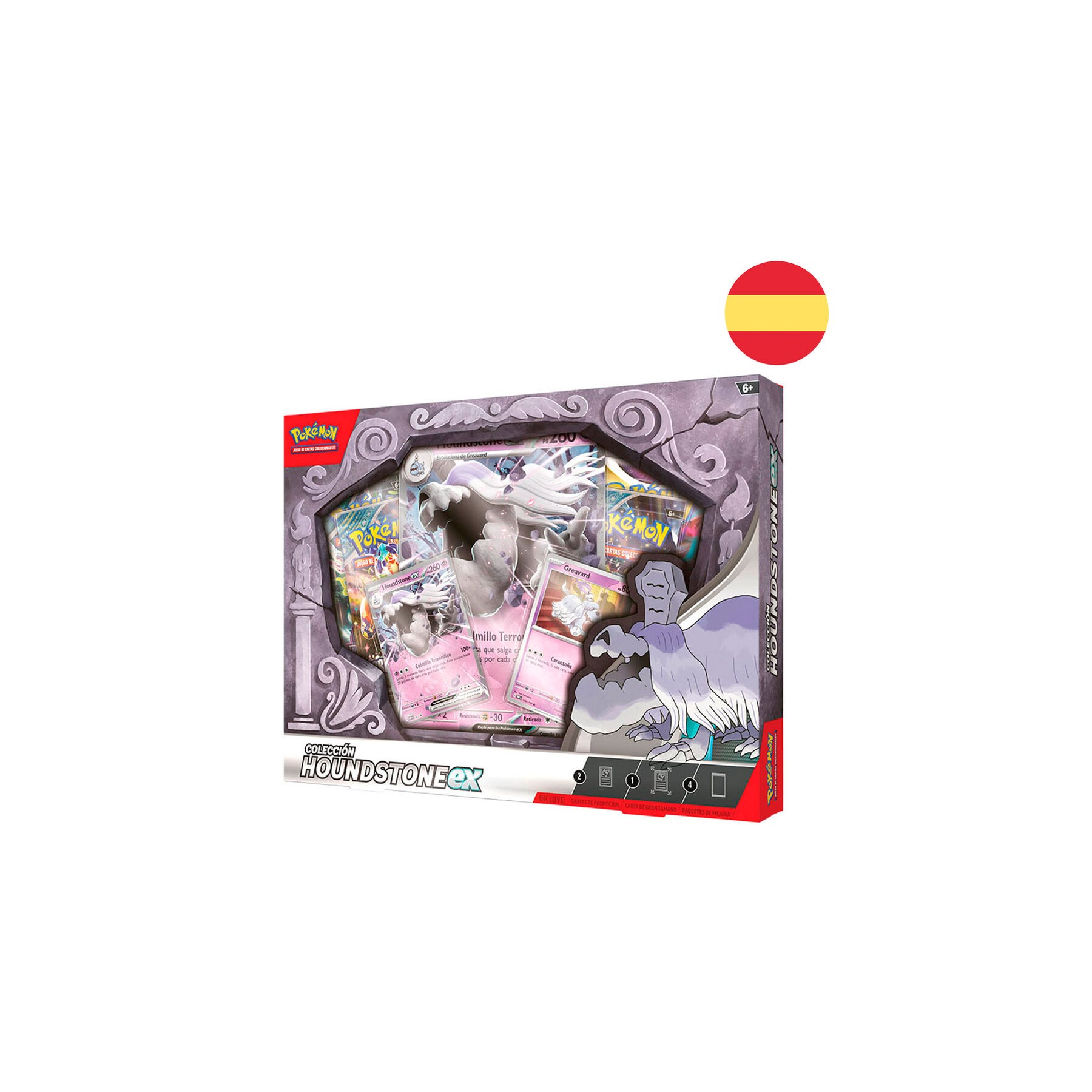 Blister juego cartas coleccionables Houndstone Pokemon español