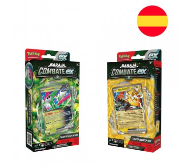 Baraja juego cartas coleccionables Iron Leaves & Ferroverdor Battle Decks Pokemon español surtido