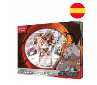 Blister juego cartas coleccionables Ursaluna Luna Carmesi Pokemon español