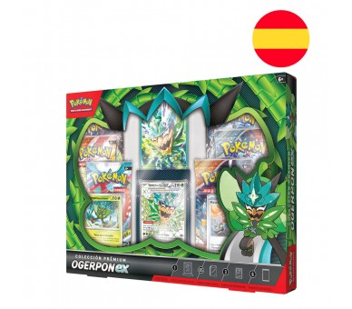 Estuche juego cartas coleccionables Ogerpon EX Pokemon español