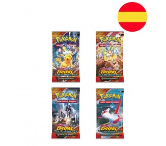 Sobre juego cartas coleccionables Chispas Fulgurantes Pokemon español surtido