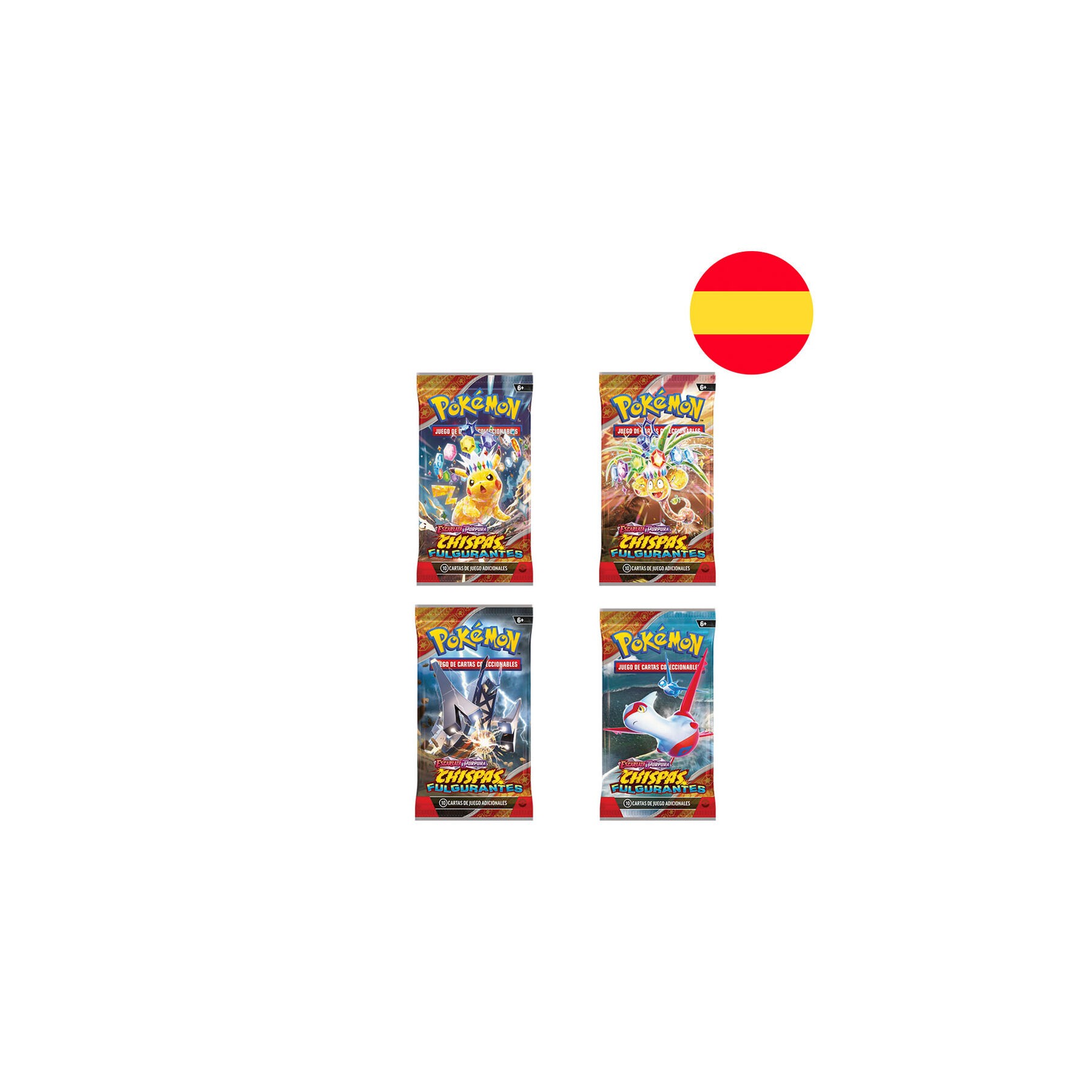 Sobre juego cartas coleccionables Chispas Fulgurantes Pokemon español surtido