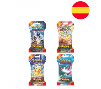 Sobre juego cartas coleccionables Chispas Fulgurantes Escarlata y Purpura Pokemon español surtido