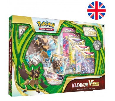 Blister juego cartas coleccinables Kleavor VStar Pokemon ingles