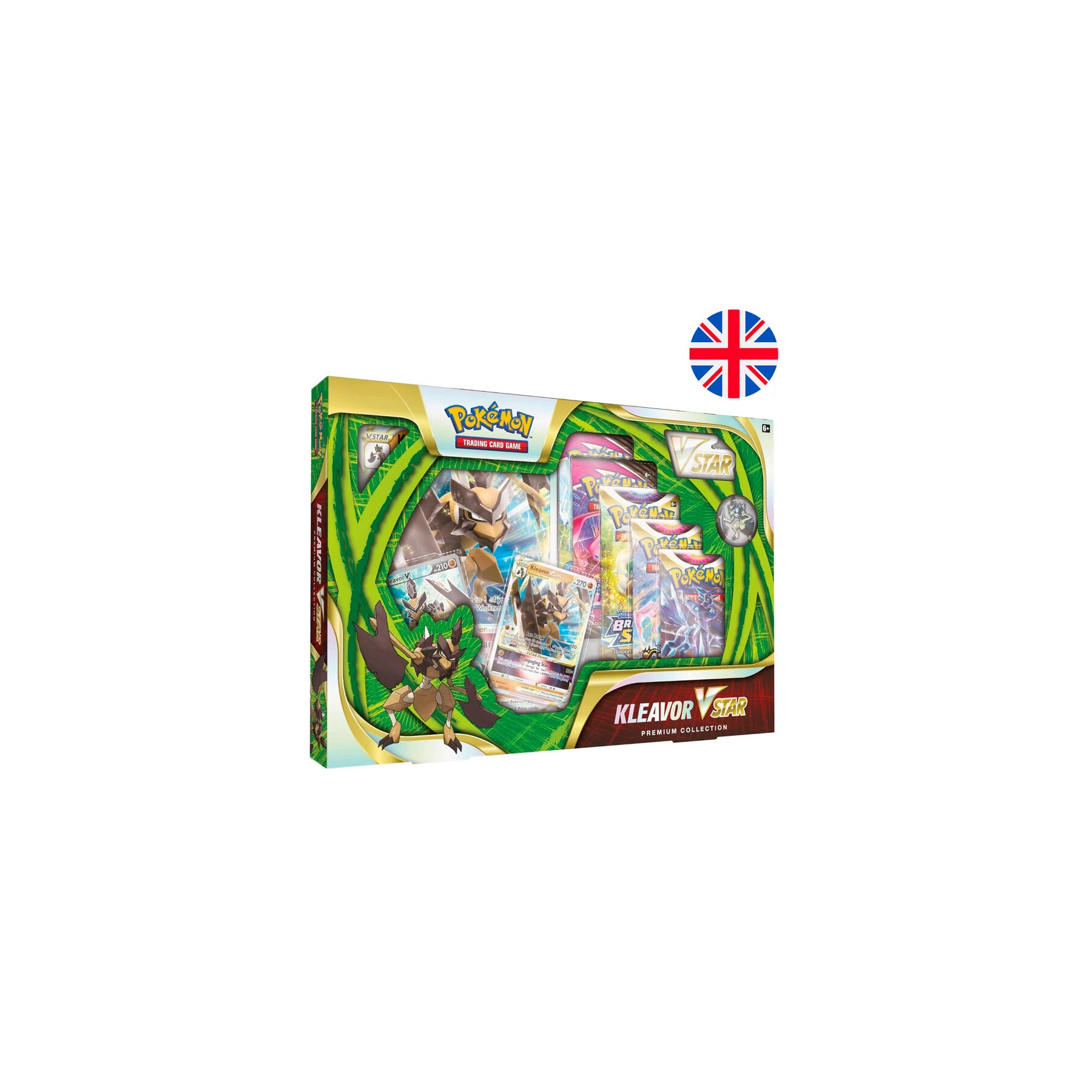 Blister juego cartas coleccinables Kleavor VStar Pokemon ingles