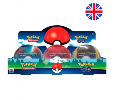 Lata metalica juego cartas coleccionables Pokeball Pokemon ingles surtido