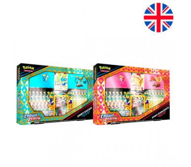 Blister juego cartas coleccionables Shiny Zamamenta Shiny Zacian Pokemon ingles surtido