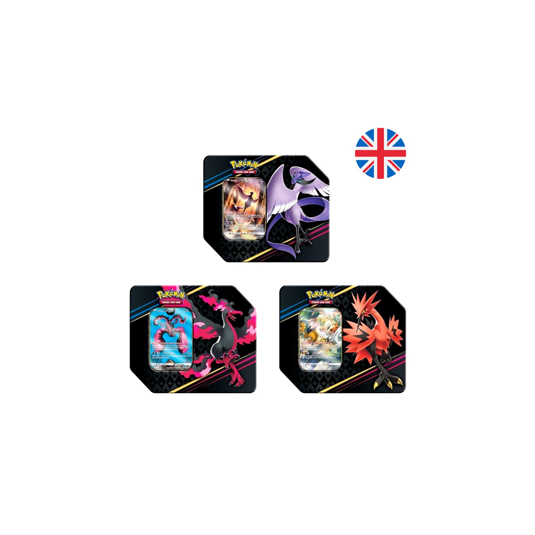 Lata metalica juego cartas coleccionables Crown Zenith V Pokemon surtido ingles