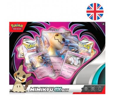 Blister juego cartas coleccionables Mimikyu Ex Pokemon ingles