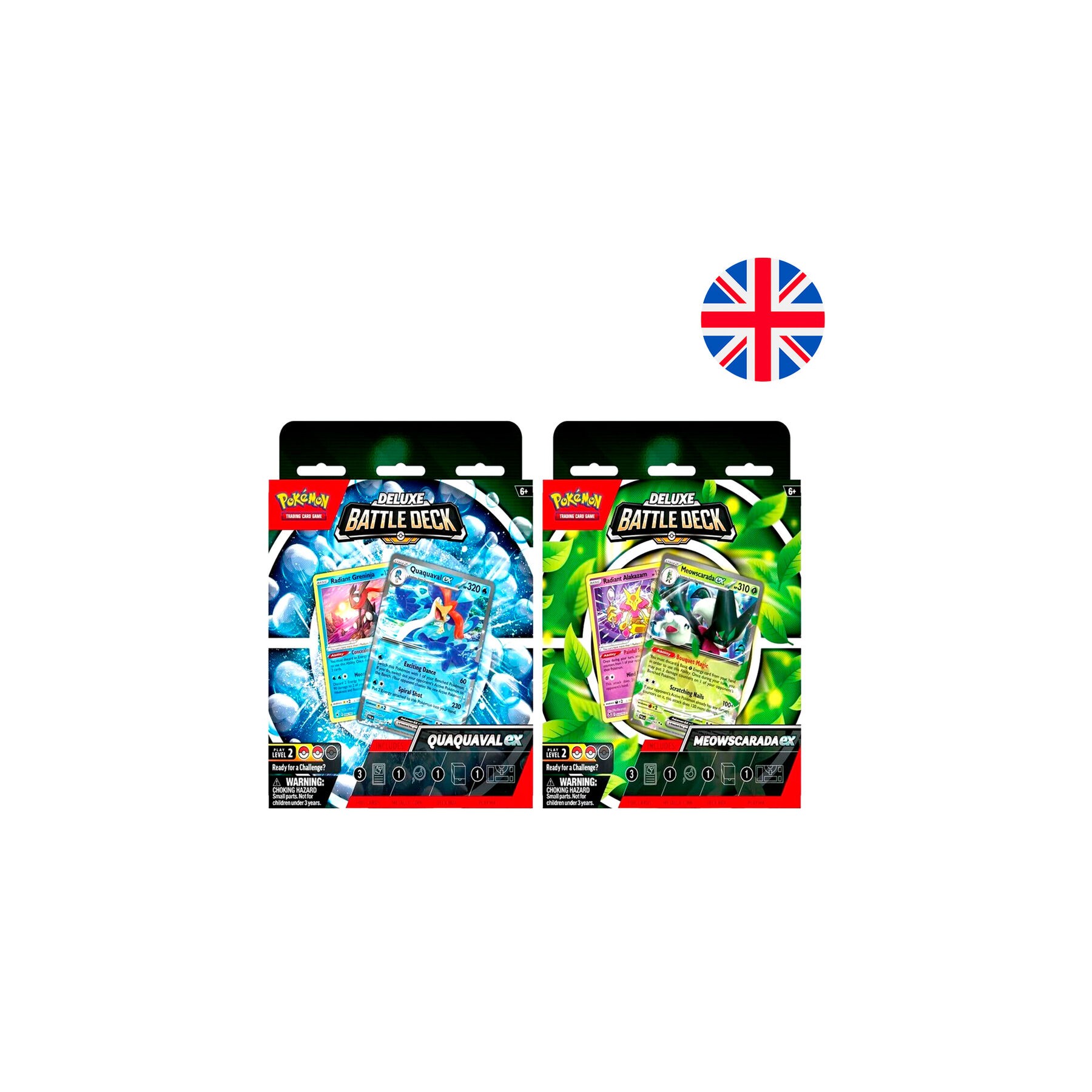 Baraja juego cartas coleccionables Mazo de batalla de lujo Pokemon ingles