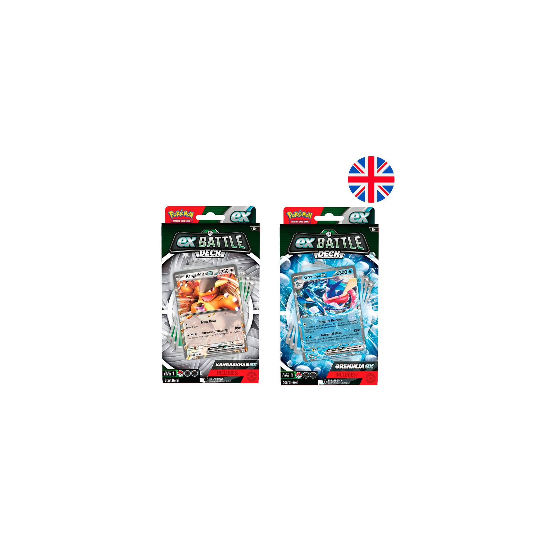 Baraja juego cartas coleccionables Battle Deck Pokemon surtido ingles