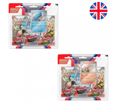 Blister juego cartas coleccionables Escarlata y Purpura Pokemon ingles surtido