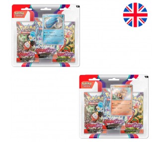 Blister juego cartas coleccionables Escarlata y Purpura Pokemon ingles surtido