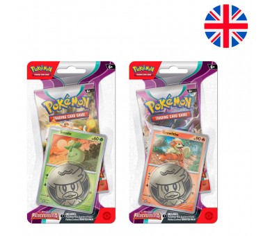 Blister juego cartas coleccionables Escarlata y Purpura 2 Pokemon surtido ingles