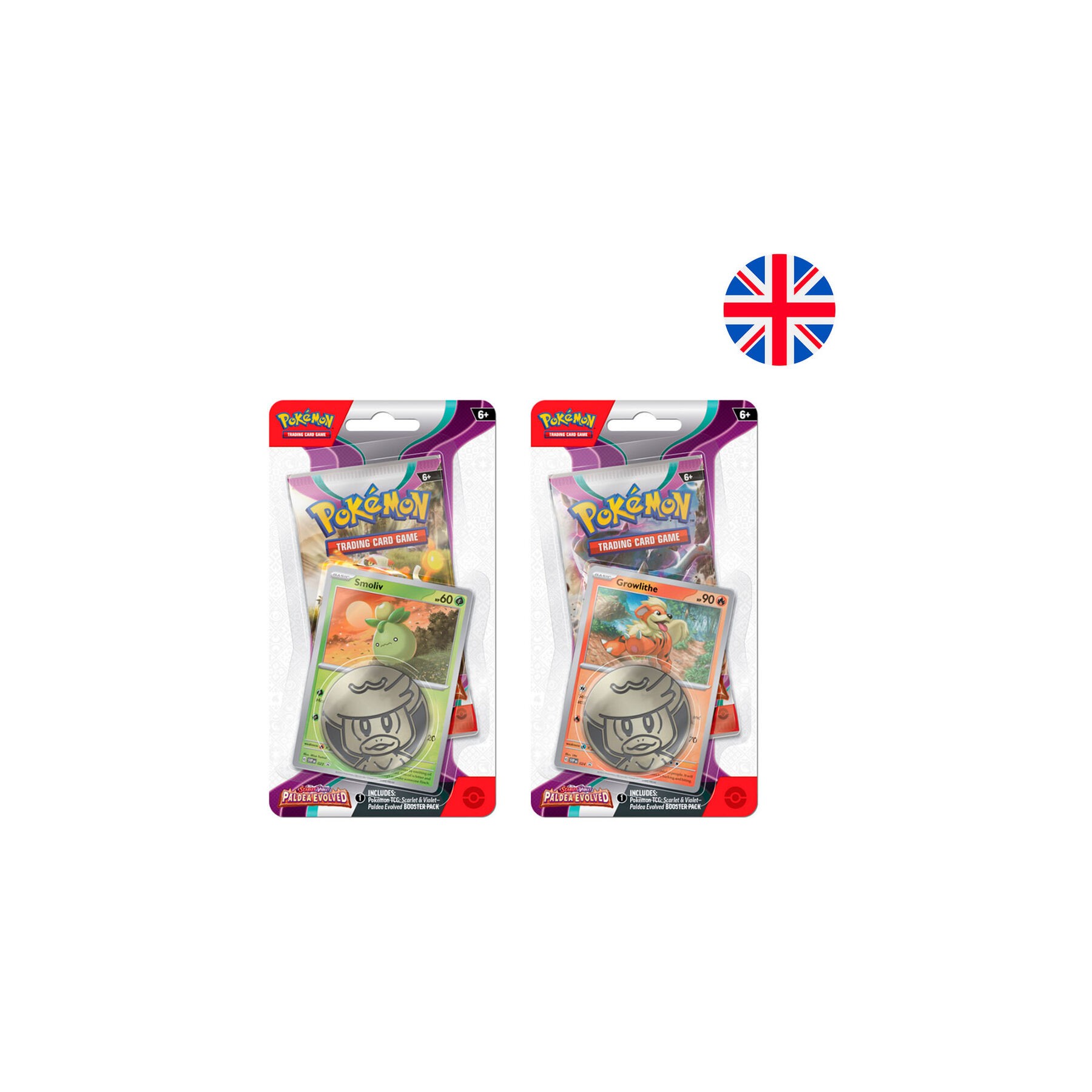 Blister juego cartas coleccionables Escarlata y Purpura 2 Pokemon surtido ingles