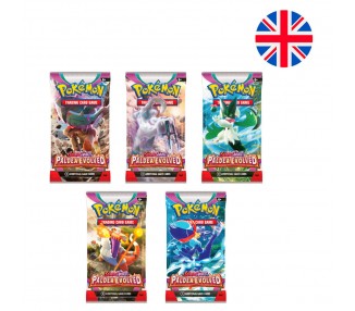 Sobre juego cartas coleccionables Paldea Evolved Escarlata y Purpura Pokemon ingles