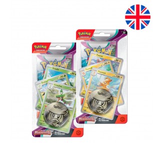 Blister juego cartas coleccionables Paldea Evoled Escarlata y Purpura 2 Pokemon ingles surtido