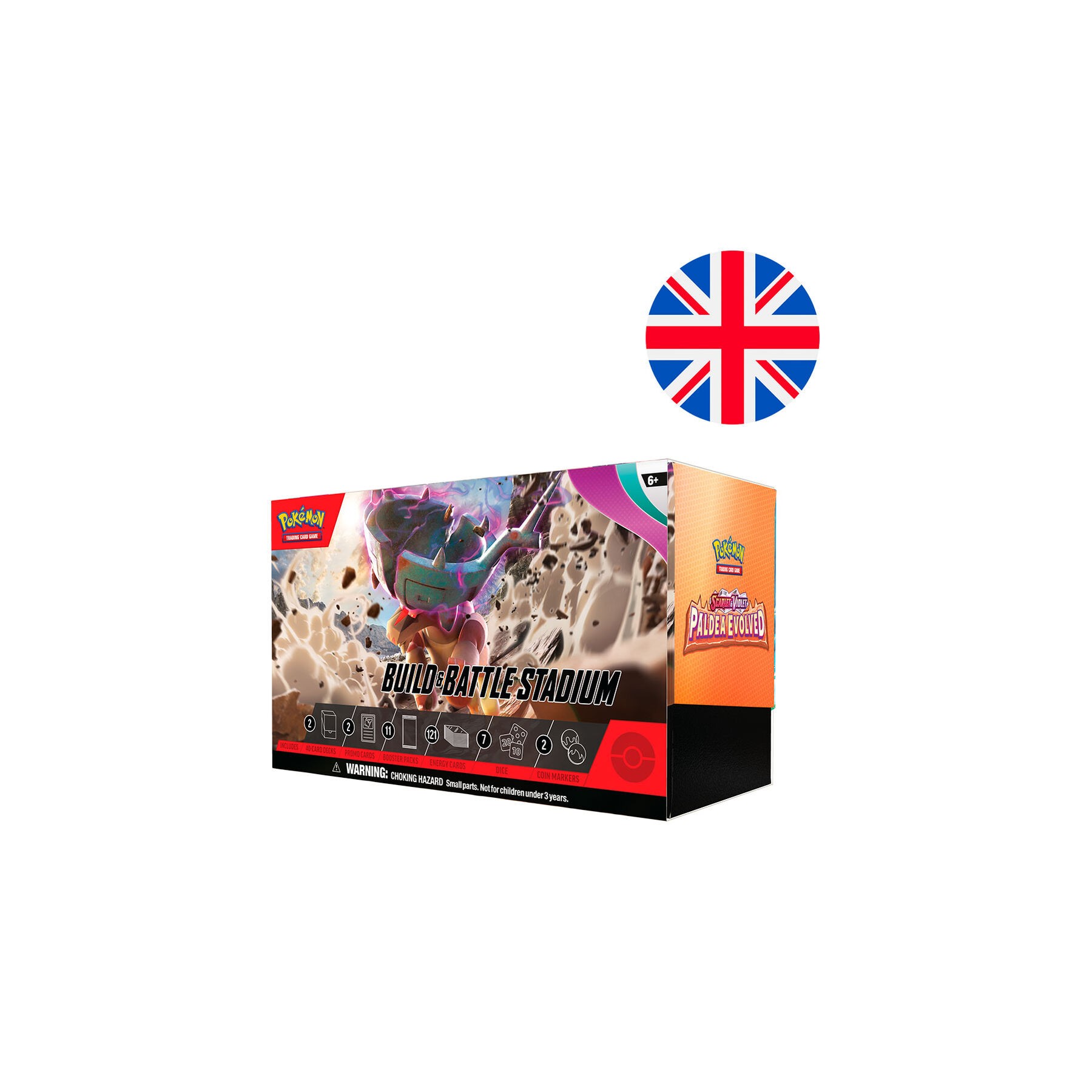 Estuche Construye y Combate Paldea Evoled Escarlata y Purpura Pokemon ingles