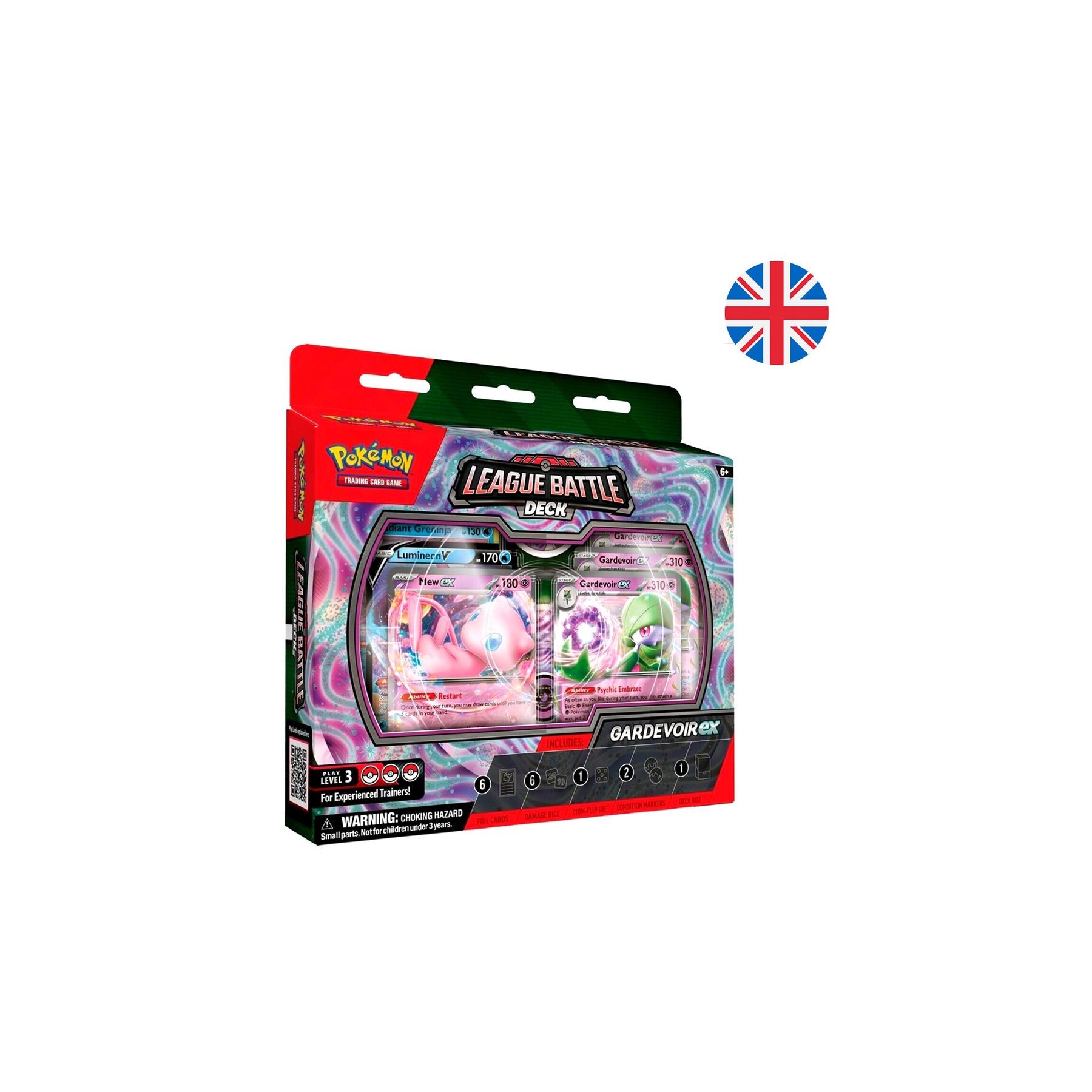 Blister juego cartas coleccionables Gardevoir League Battle Deck Pokemon ingles