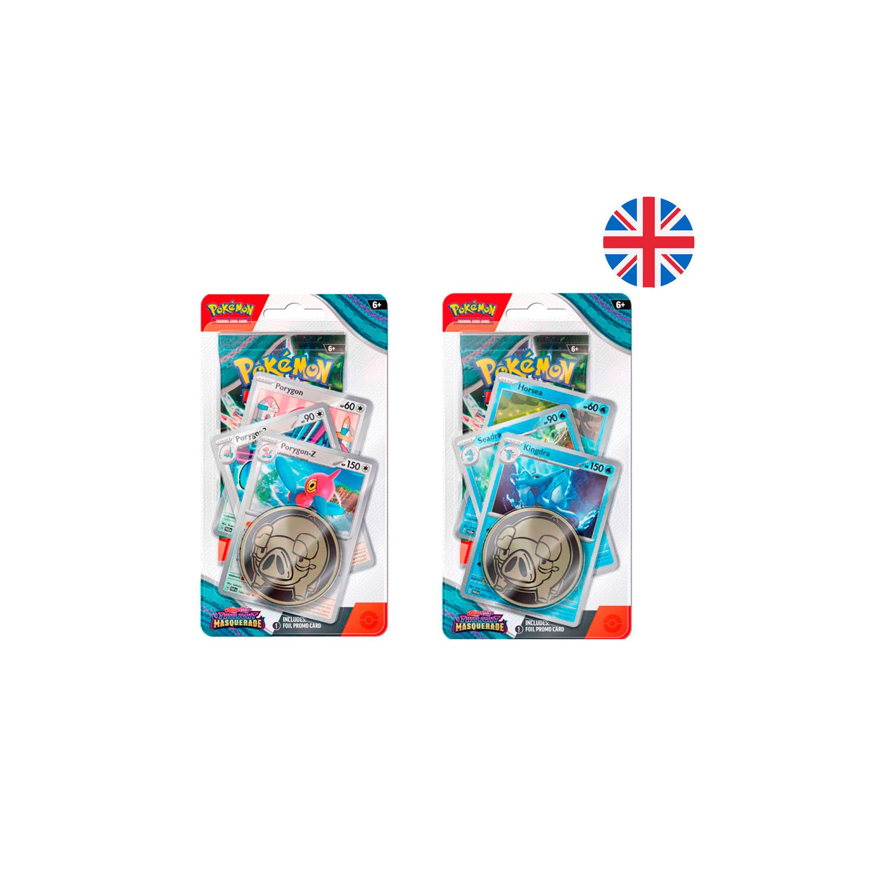 Blister juego cartas coleccionables Masquerade Twilight Scarlet & Violet Pokemon ingles surtido