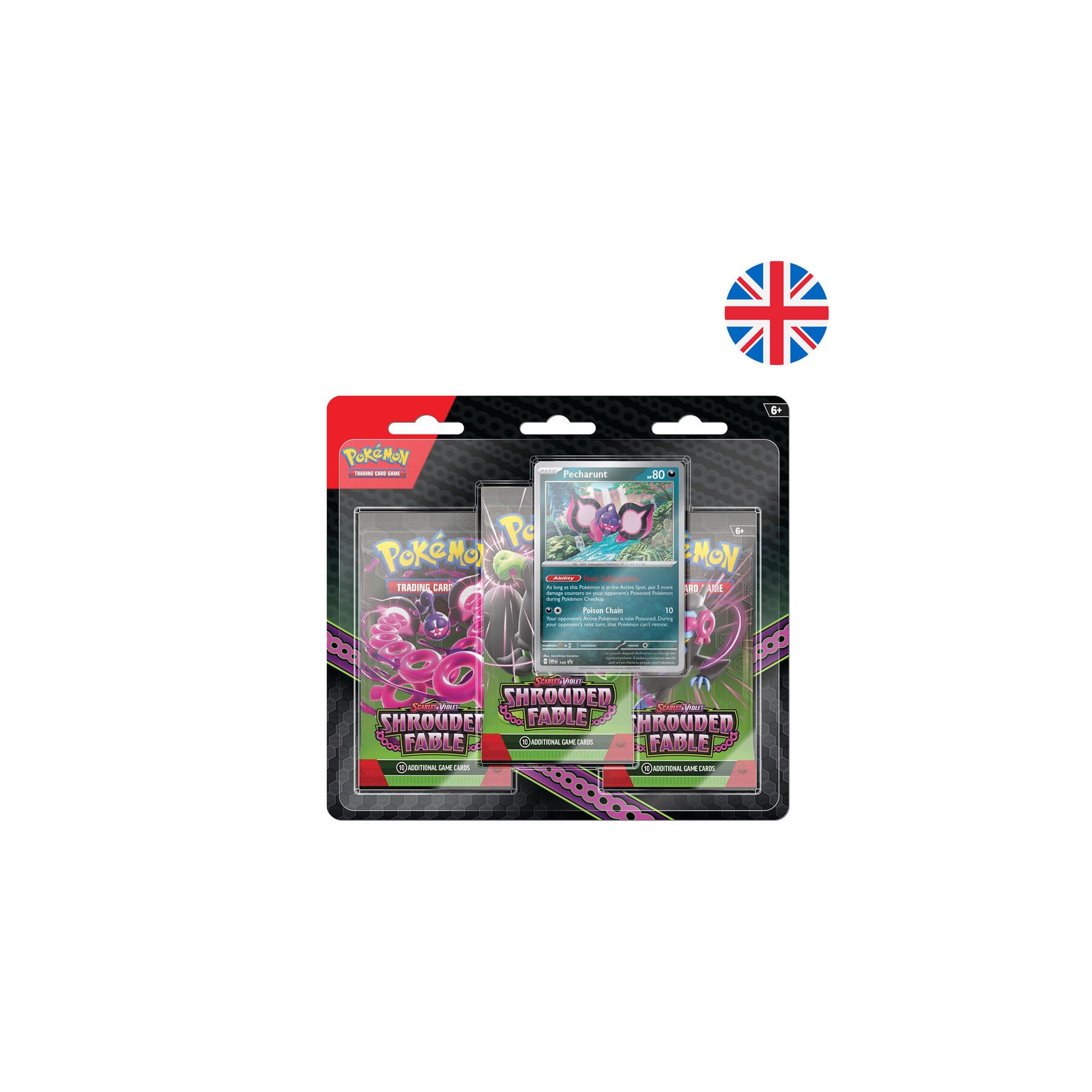 Blister juego cartas coleccionables Fabula Sombria Pokemon ingles