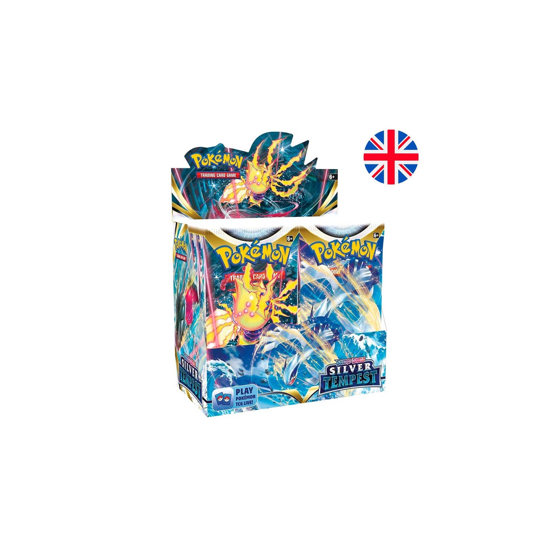 Sobre juego cartas coleccionables Silver Tempest Sword & Shield Pokemon ingles surtido