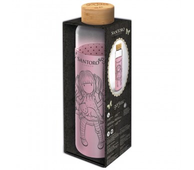 Botella cristal Gorjuss funda silicona 585ml