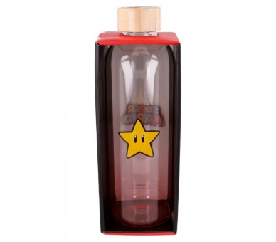 Botella cristal Super Mario Bros Nintendo 1030ml