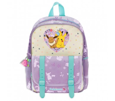 Mochila Flowers Pokemon 30cm adaptable