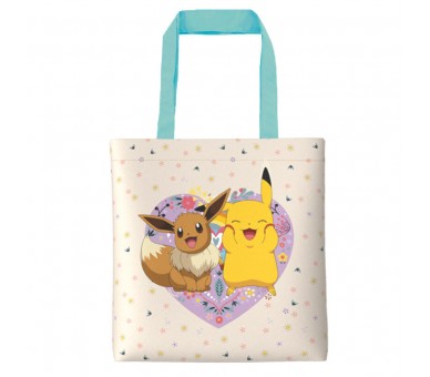 Bolsa shopping Flowers Pokemon 38cm