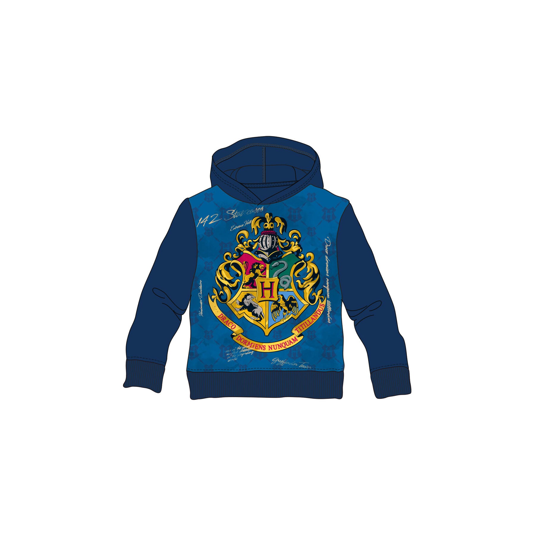 Sudadera capucha Hogwarts Harry Potter infantil