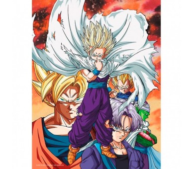 Poster cristal Heroes vs Cell Dragon Ball Z