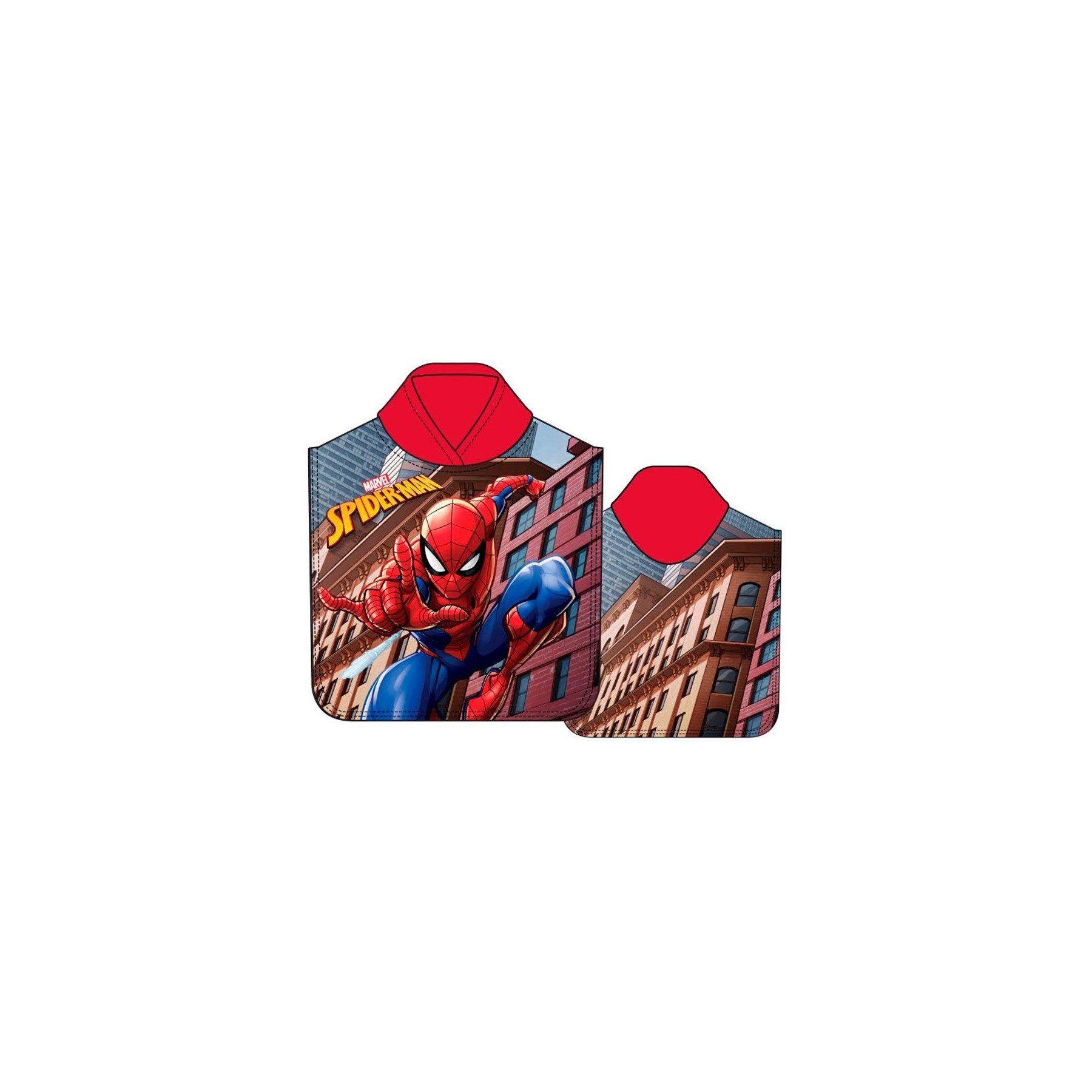 Poncho toalla Spiderman Marvel microfibra