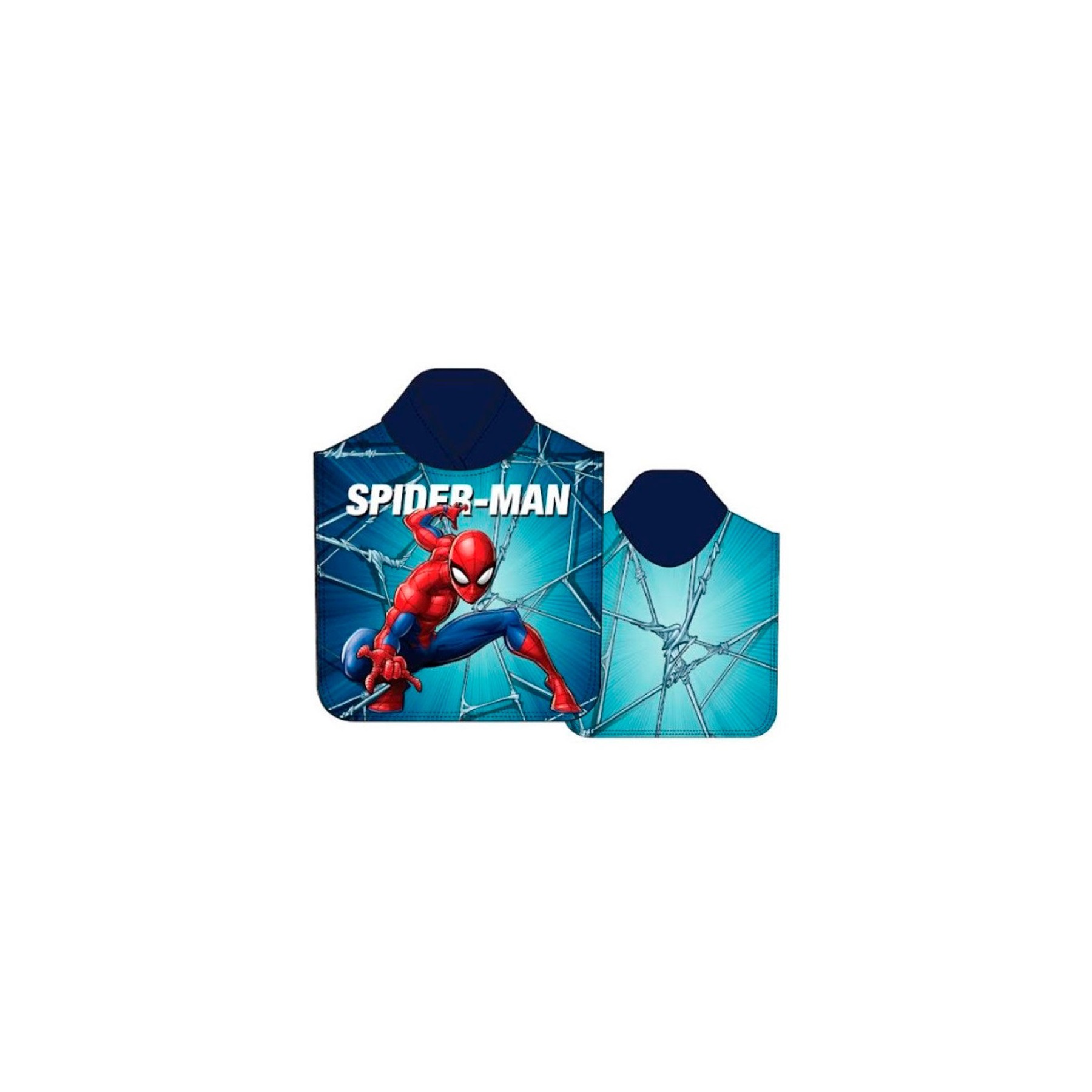 Poncho toalla Spiderman Marvel microfibra