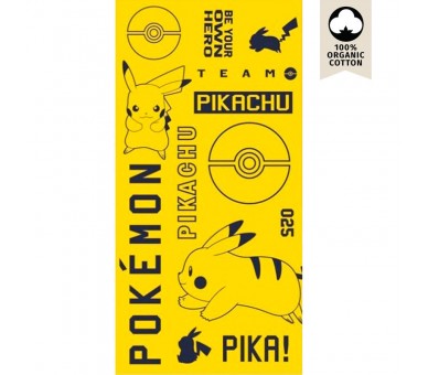 Toalla Pikachu Pokemon algodon