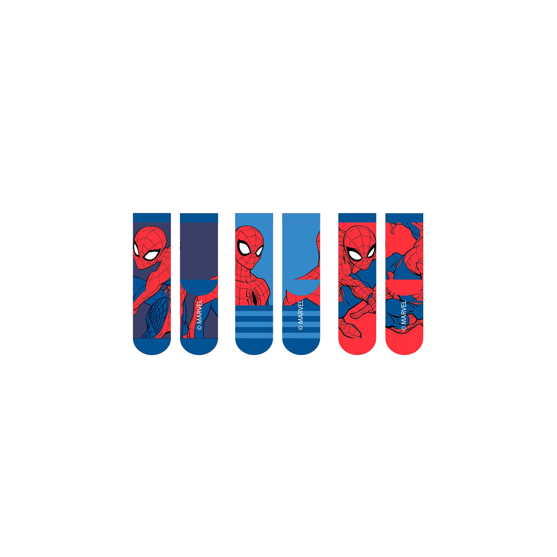 Set 3 calcetines Spiderman Marvel infantil surtido