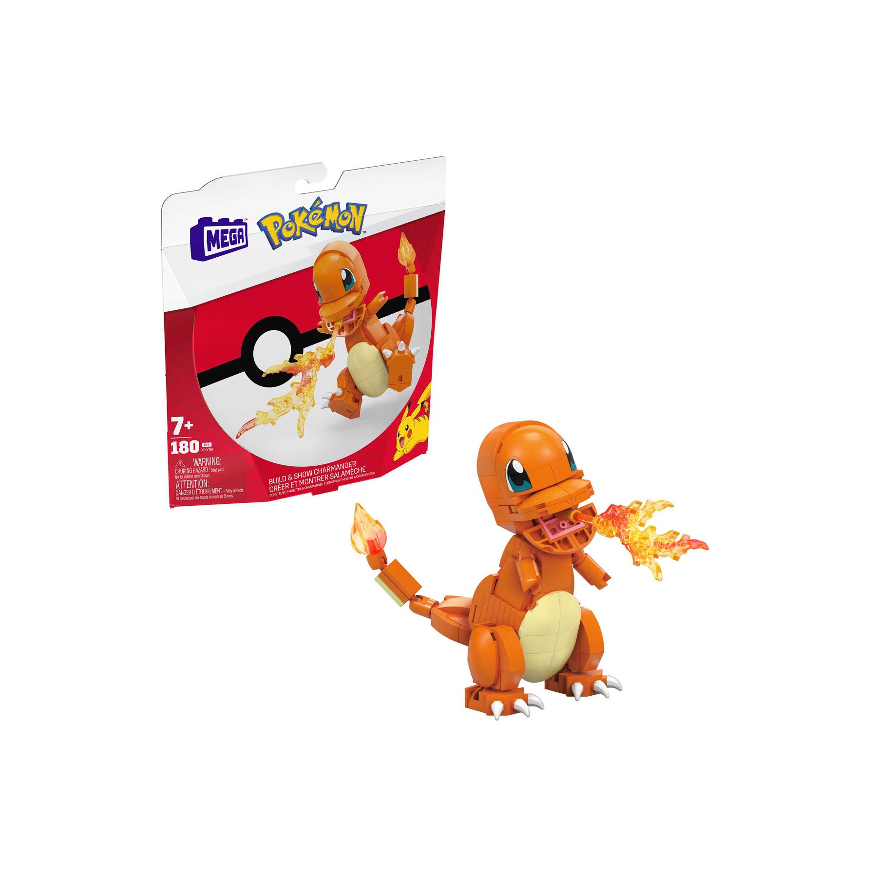 Kit Mega Construx Charmander Pokemon 180pzs