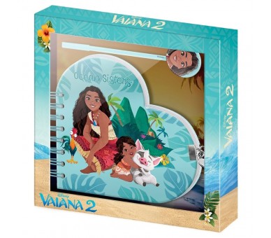 Set diario + boligrafo Vaiana Moana Disney