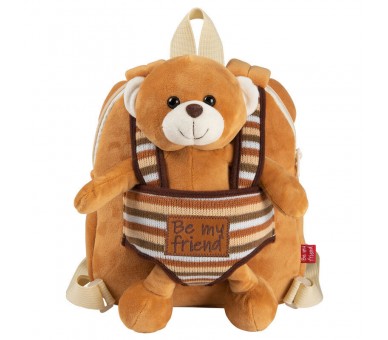 Mochila reversible + peluche Oso Benji 25cm