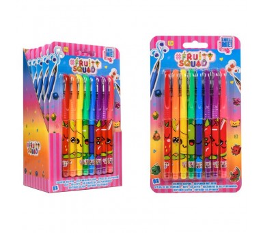 Blister boligrafos perfumados frutas