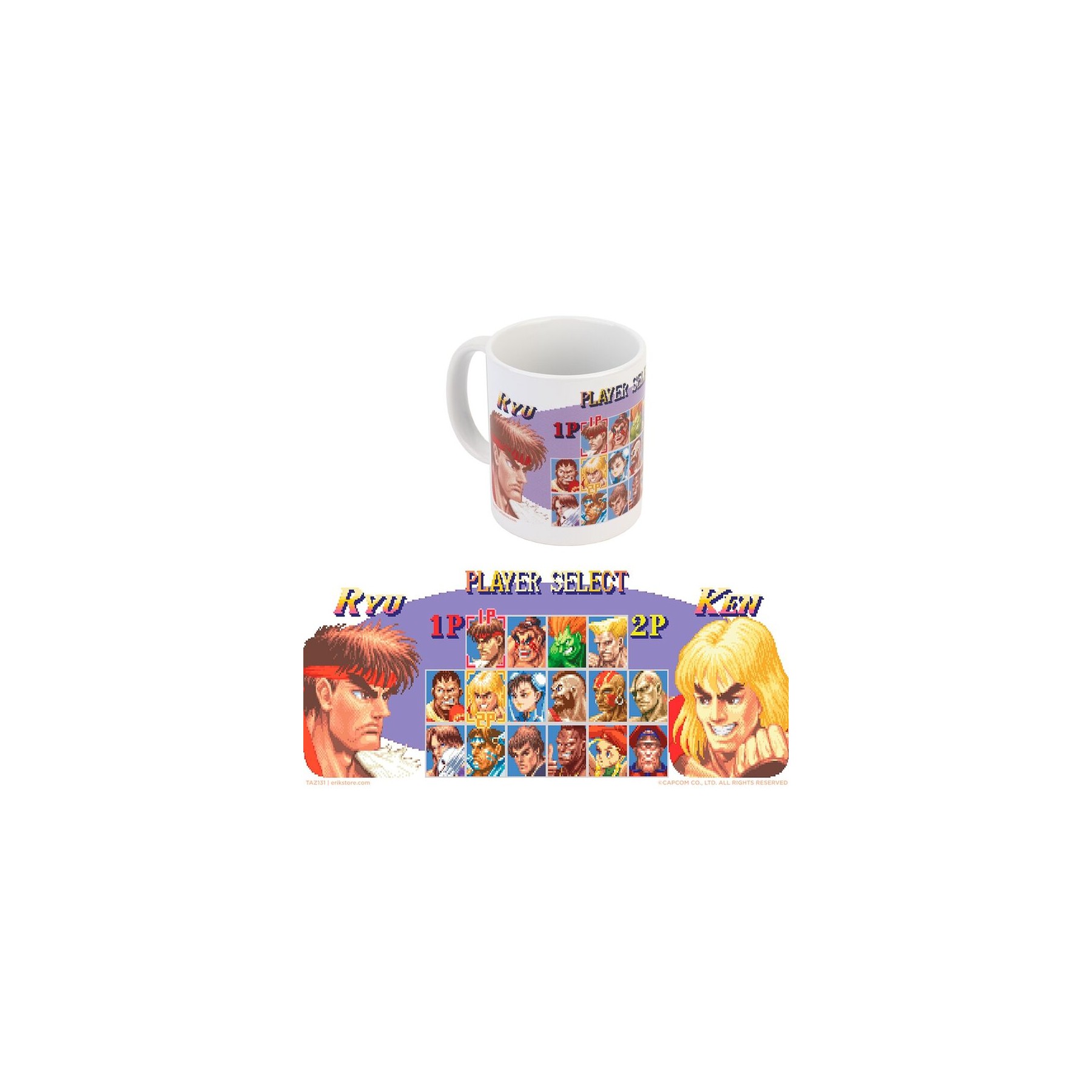Taza Player Select Street Fighter 350ml