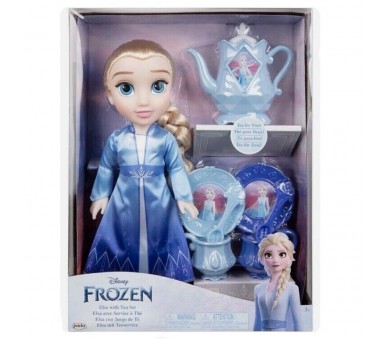 Muñeca Elsa Juego de Te Frozen Disney 38cm
