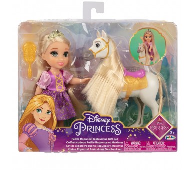 Muñeca Rapunzel + Maximus Enredados Disney 15cm