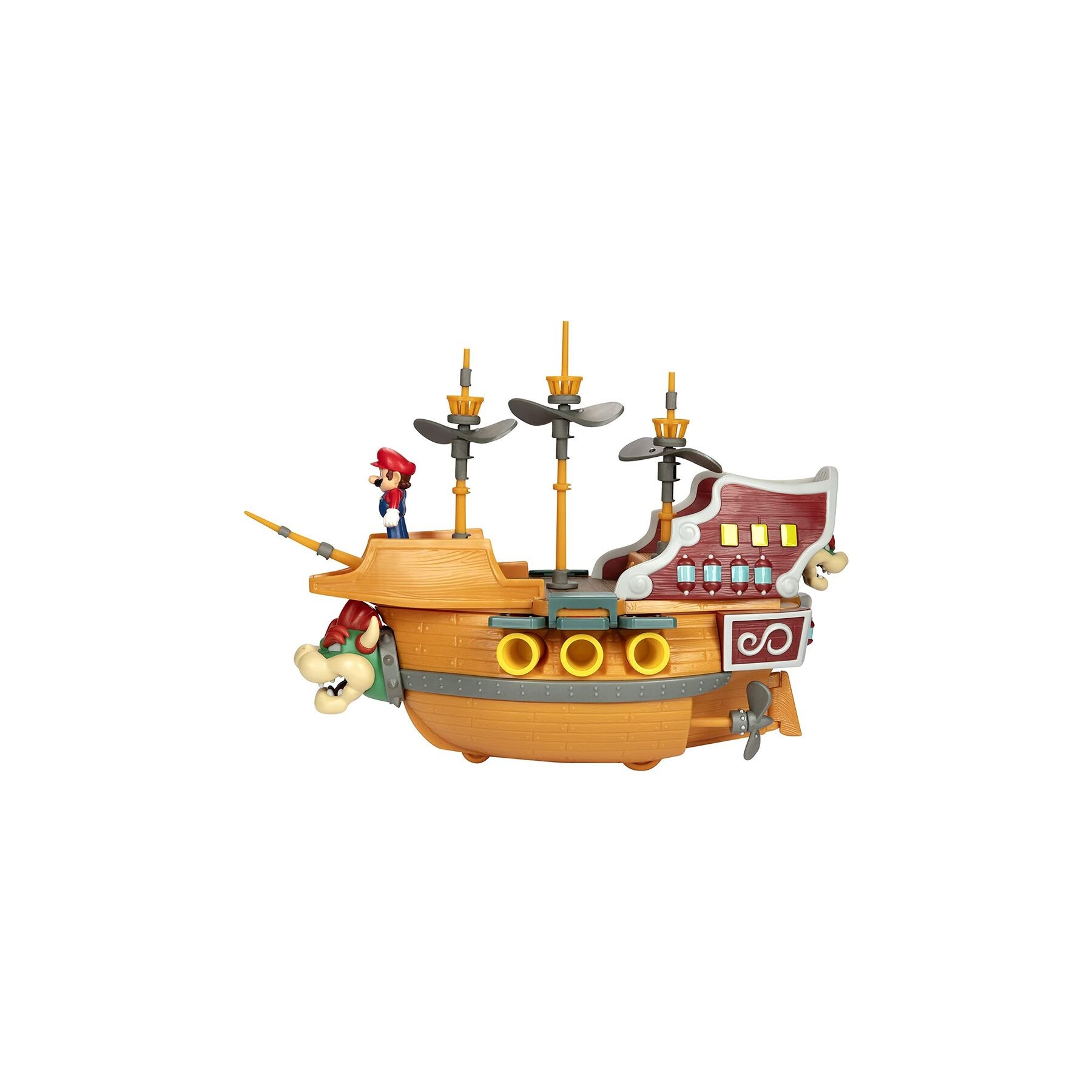 Playset Deluxe Aeronave Bowser Super Mario Nintendo