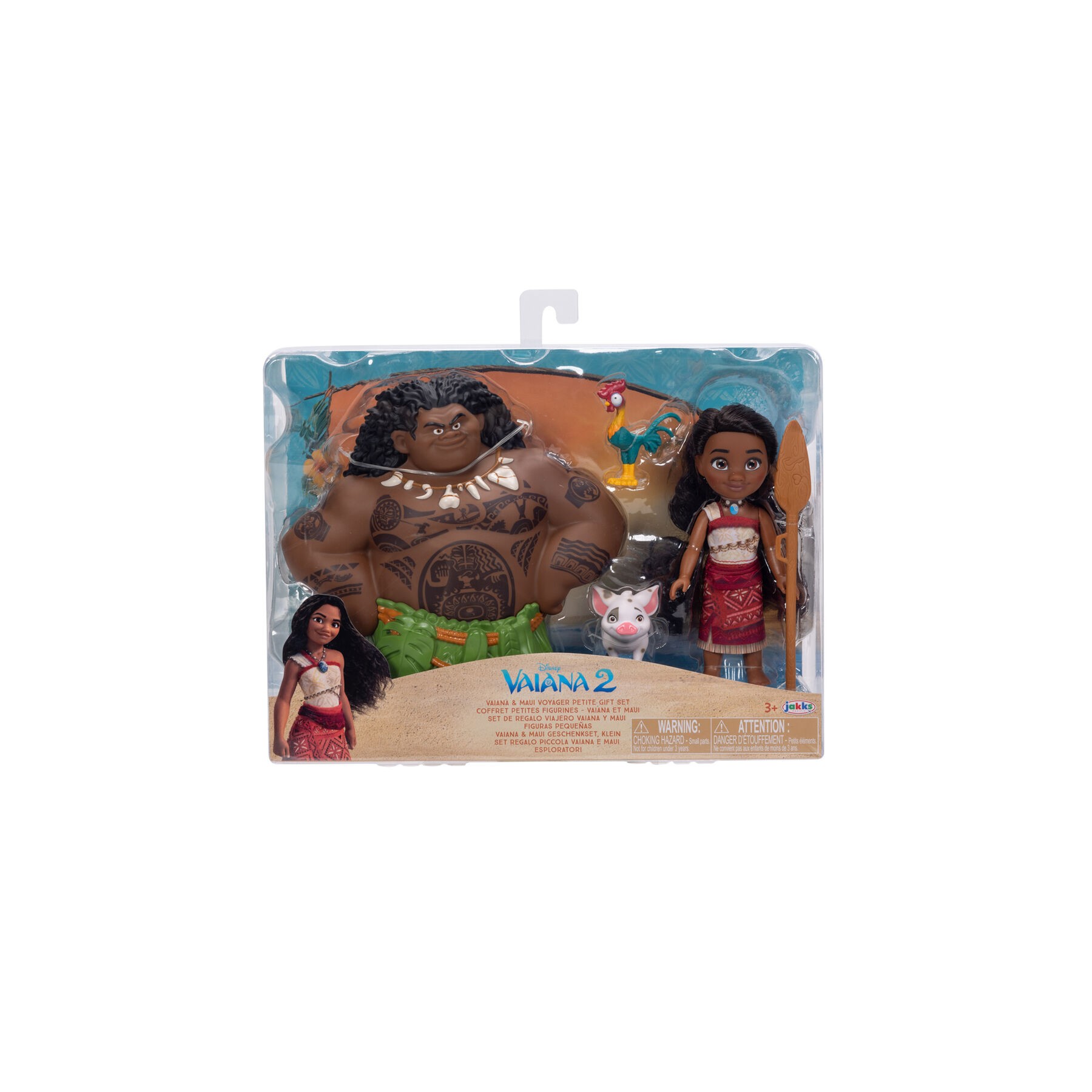 Blister Muñeca Vaiana & Maui Vaiana Moana 2 Disney 15cm