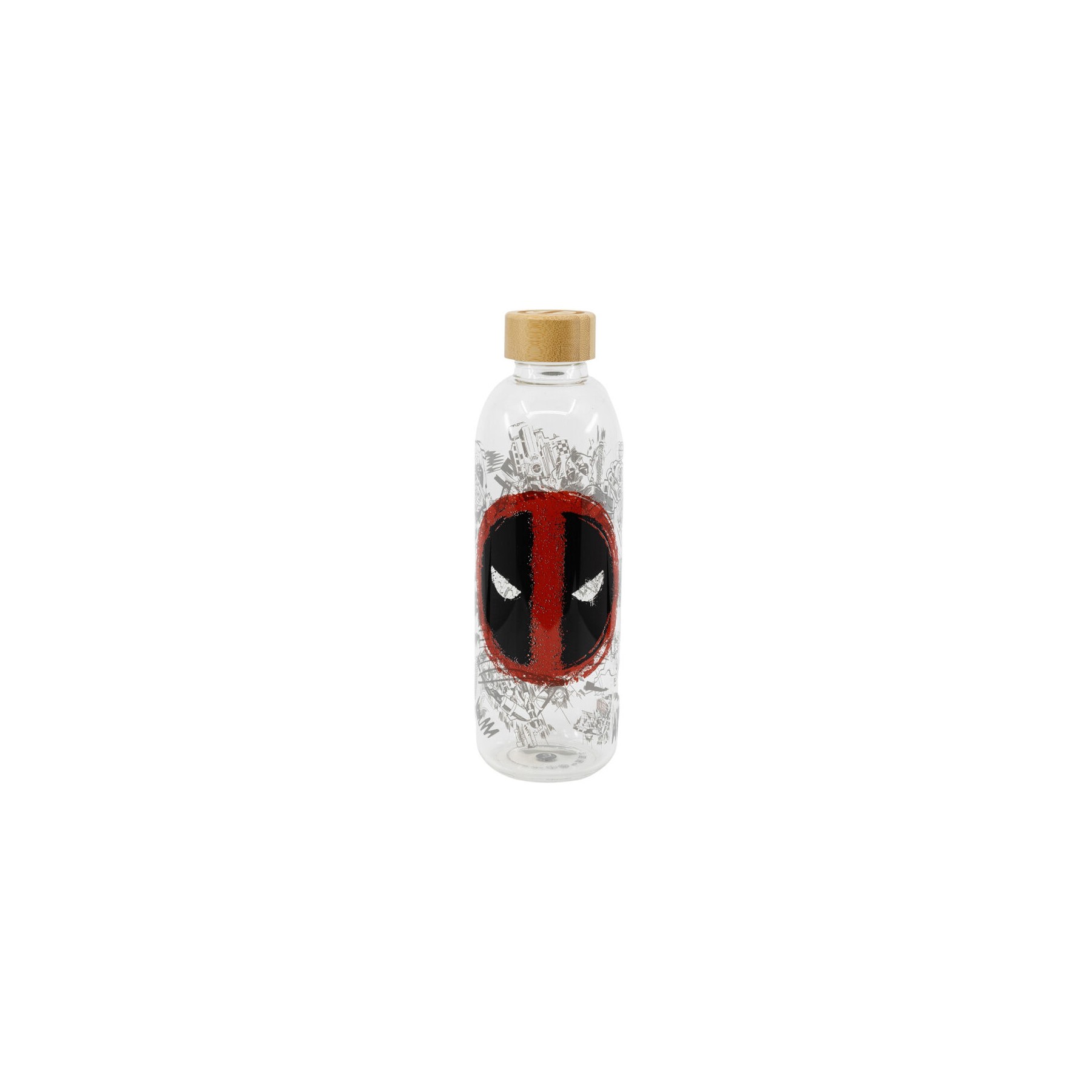 Botella cristal Deadpool Marvel 1030ml