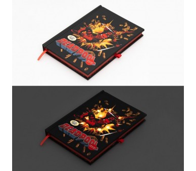 Cuaderno A5 premium led Deadpool Marvel