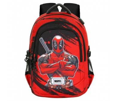 Mochila Plus Bad Deadpool Marvel 44cm