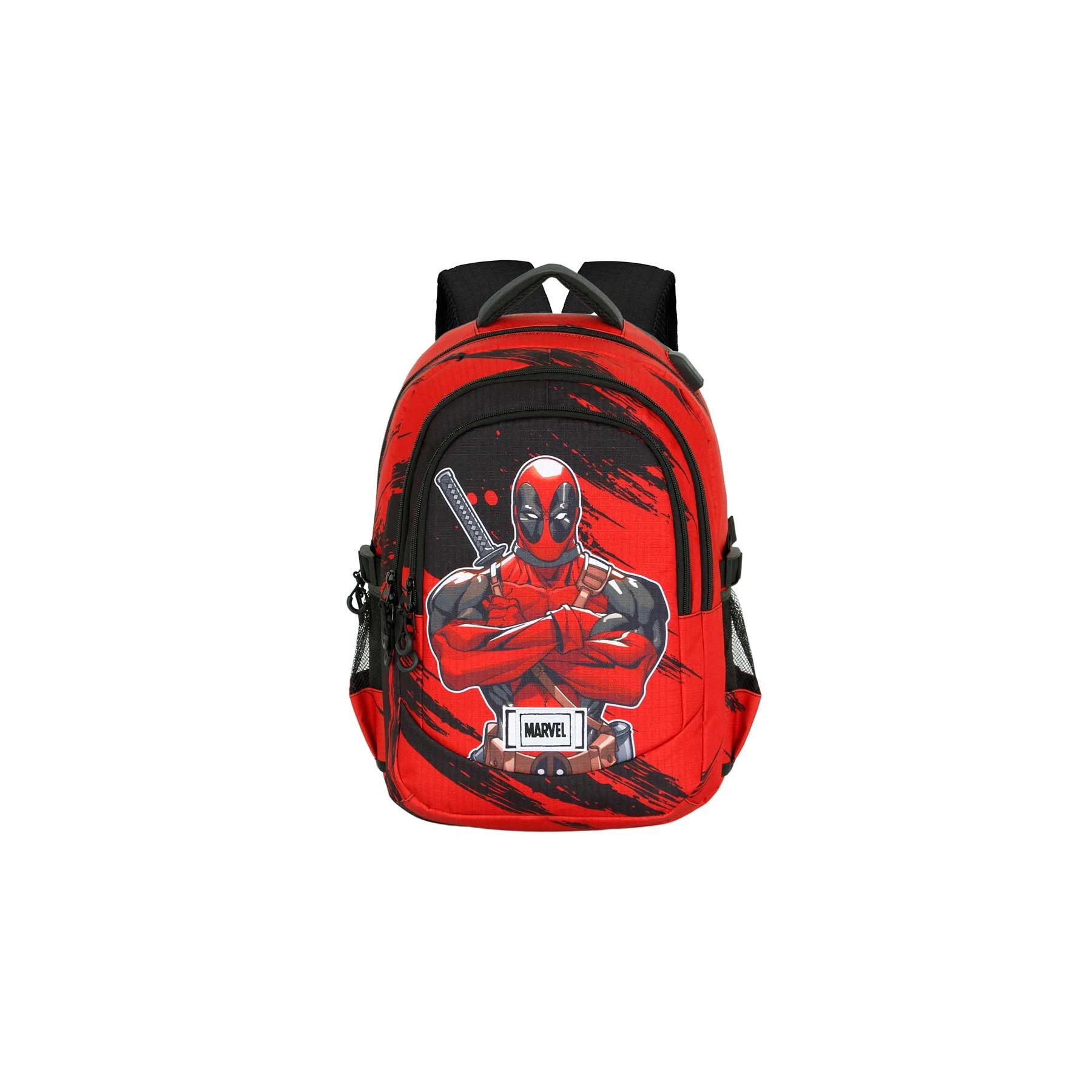 Mochila Plus Bad Deadpool Marvel 44cm
