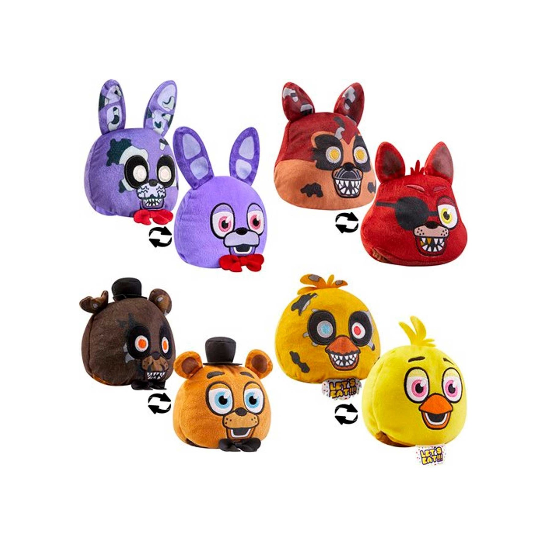 Peluche Five Nights at Freddys reversible 10cm surtido